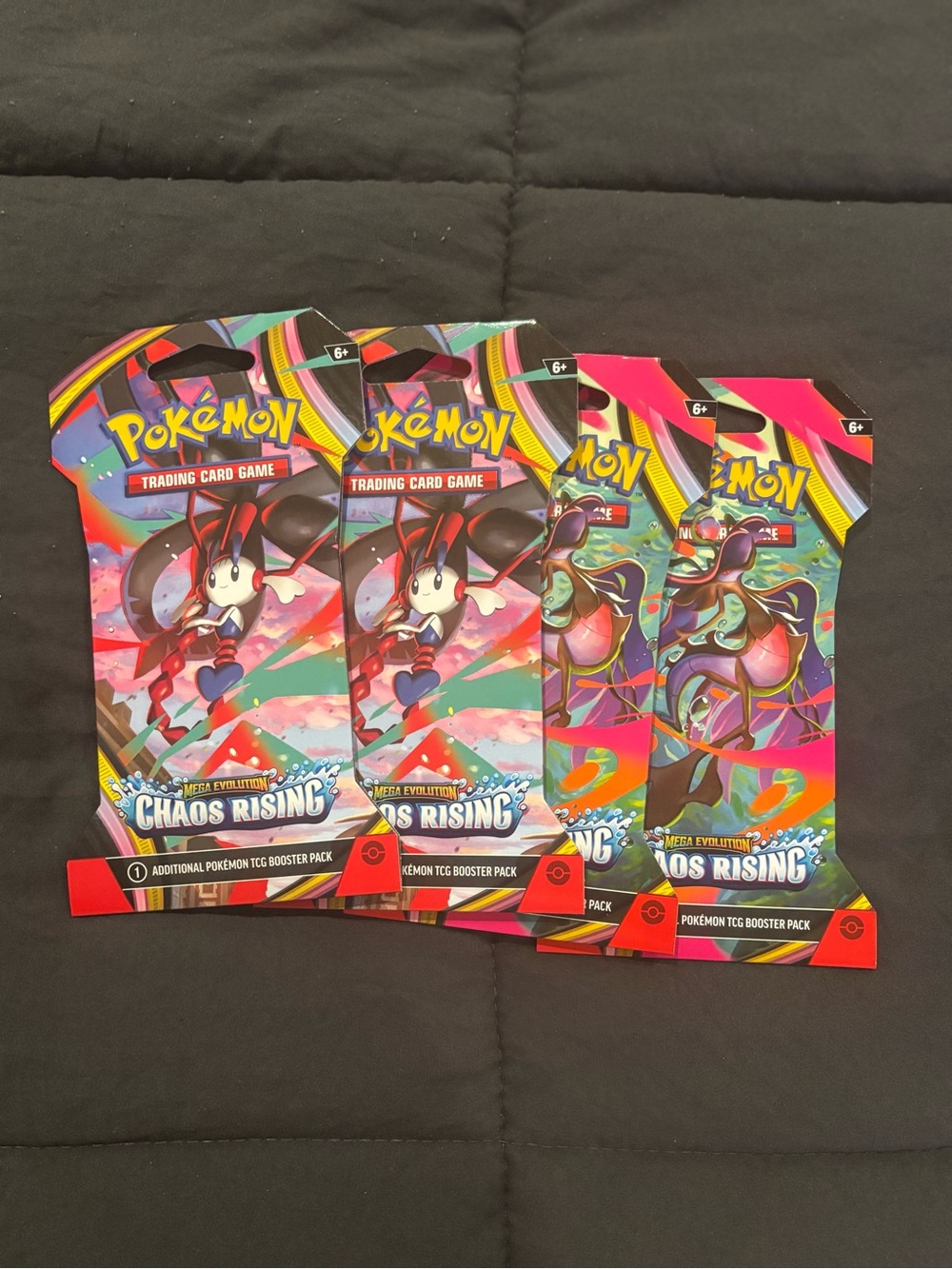 Pokémon Chaos Rising Sealed Booster Pack Lot x4 | SV TCG New Unopened
